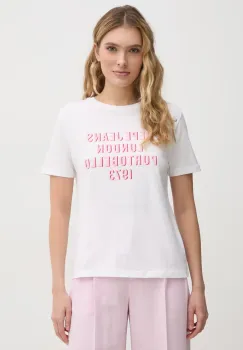 Pepe Jeans tricou din bumbac RUBY femei, culoarea alb, PL506027 imagine