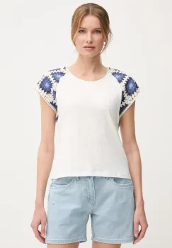 Pepe Jeans tricou din bumbac VERENICE culoarea alb, PL506044 imagine