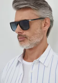 Persol ochelari de soare barbati, culoarea negru imagine