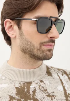 Persol ochelari de soare barbati, culoarea negru, 0PO0203S imagine