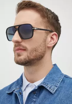 Persol ochelari de soare barbati, culoarea negru, 0PO3328S imagine