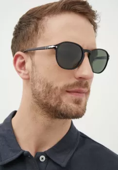 Persol ochelari de soare barbati, culoarea negru, 0PO3343S imagine