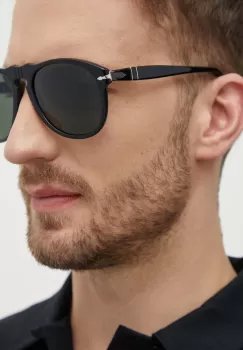 Persol ochelari de soare barbati, culoarea negru imagine