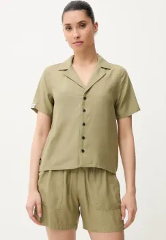 Picture camasa Milou culoarea verde, cu guler clasic, regular, WTS0591 imagine