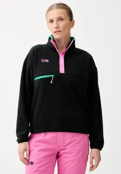 Picture hanorac fleece Arcca culoarea negru, uni, SWT0182 imagine