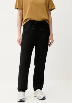 Picture pantaloni Chimany culoarea negru, drept, high waist, WJS0032 imagine