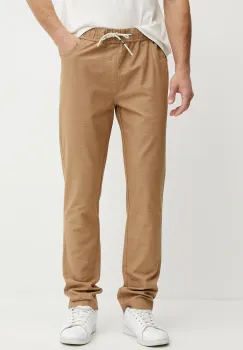 Picture pantaloni Crusy barbati, culoarea verde, cu fason chinos, MJS0080 imagine