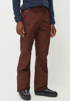Picture pantaloni Plan culoarea maro, MPT0167 imagine