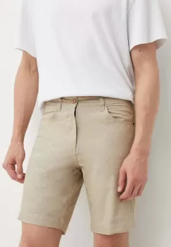 Picture pantaloni scurti Aldos barbati, culoarea bej, MSH082 imagine