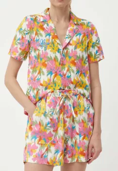 Picture pantaloni scurti Milou femei, culoarea roz, modelator, high waist, WSH051 imagine