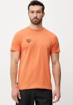Picture tricou din bumbac Adak barbati, culoarea portocaliu, cu imprimeu, MTS1218 imagine