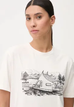 Picture tricou din bumbac D&S Boathouse barbati, culoarea bej, cu imprimeu, MTS1190 imagine