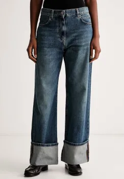 Pinko  blugi wide leg pentru femei imagine