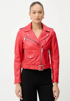 Pinko geaca ramones de piele imagine