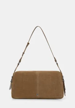 Pinko geanta crossbody damska din piele intoarsa imagine