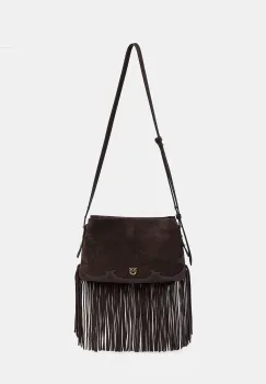 Pinko geanta crossbody pentru femei, din piele intoarsa imagine