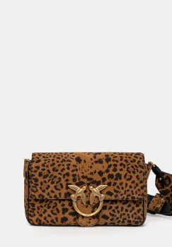 Pinko geanta de mana din piele intoarsa imagine