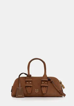 Pinko geanta de mana din piele intoarsa Horizontal imagine