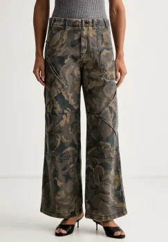 Pinko pantaloni pentru femei din bumbac imagine