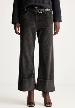 Pinko pantaloni pentru femei din catifea reiata imagine