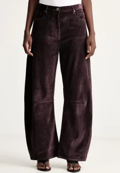 Pinko pantaloni pentru femei din catifea reiata imagine