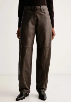 Pinko  pantaloni pentru femei din imitatie de piele imagine