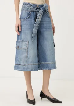 Pinko pantaloni scuti cargo dama din denim imagine
