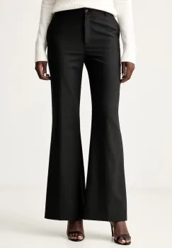 Pinko pantaloni wide leg pentru femei cu lana imagine
