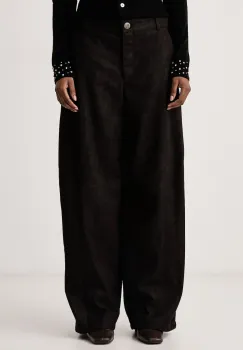 Pinko  pantaloni wide leg pentru femei din imitatie de piele imagine
