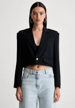 Pinko sacou cu un singur rand de nasturi pentru femei cu amestec de lana imagine