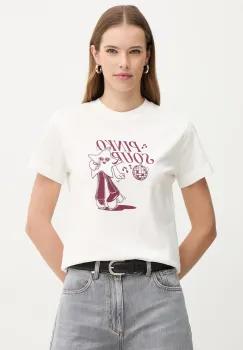 Pinko tricou din bumbac imagine