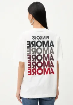 Pinko tricou din bumbac imagine