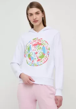 PLEIN SPORT bluza femei, cu gluga, cu imprimeu imagine