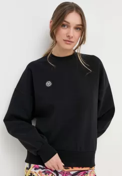 PLEIN SPORT bluza femei, culoarea negru, cu imprimeu imagine