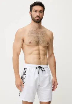 PLEIN SPORT pantaloni scurti de baie culoarea alb, PS25MBL02 imagine