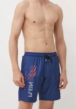 PLEIN SPORT pantaloni scurti de baie culoarea albastru marin imagine