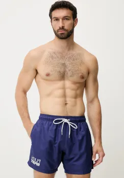 PLEIN SPORT pantaloni scurti de baie culoarea bleumarin, PS25MBM10 imagine