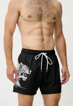 PLEIN SPORT pantaloni scurti de baie culoarea negru, PS25MBM06 imagine