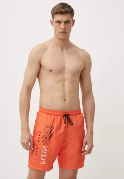 PLEIN SPORT pantaloni scurti de baie culoarea portocaliu imagine