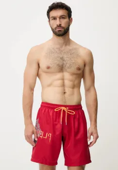PLEIN SPORT pantaloni scurti de baie culoarea rosu, PS25MBL01 imagine