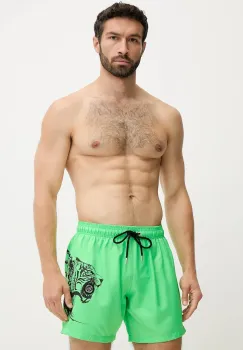 PLEIN SPORT pantaloni scurti de baie culoarea verde, PS25MBM06 imagine