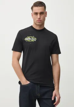 PLEIN SPORT tricou barbati, culoarea negru, cu imprimeu, SAEC MTK8012 STE001N imagine