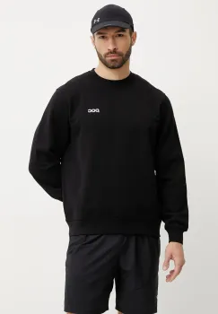 POC hanorac de bumbac barbati, culoarea negru, melanj, 61651 imagine