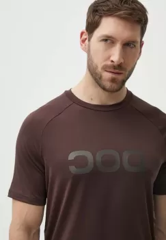 POC tricou de ciclism Reform Enduro culoarea maro, cu imprimeu imagine