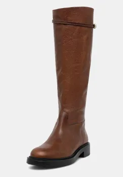 Pollini cizme culoarea maro, cu toc plat, SA26083G0NTK0217 imagine