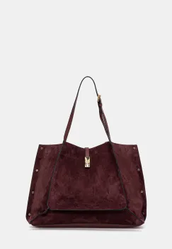 Pollini geanta de mana din piele intoarsa culoarea bordo, PC4415PP0N QI1 imagine