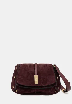 Pollini geanta de mana din piele intoarsa culoarea bordo, PC4426PP0N QI1 imagine