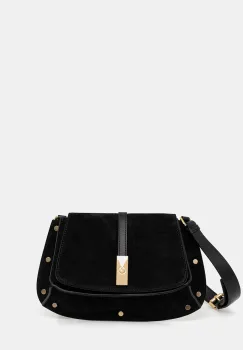 Pollini geanta de mana din piele intoarsa culoarea negru, PC4426PP0N QI1 imagine