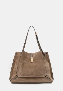 Pollini geanta de mana din piele intoarsa culoarea verde, PC4415PP0N QI1 imagine