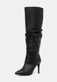 Pollini ghete de piele culoarea negru, cu toc cui, SA26038M0NTE0000 imagine